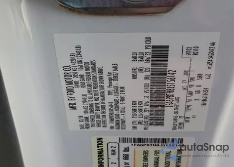 2018 Ford Mustang from USA, damaged, VIN 1FA6P8TH8J5156142